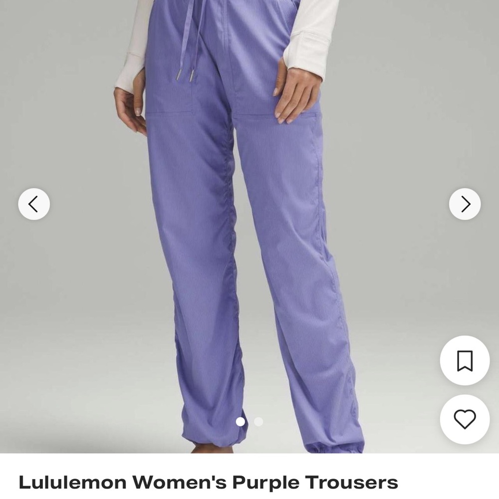 lululemon athletica Lavender Drawstring Track Pants